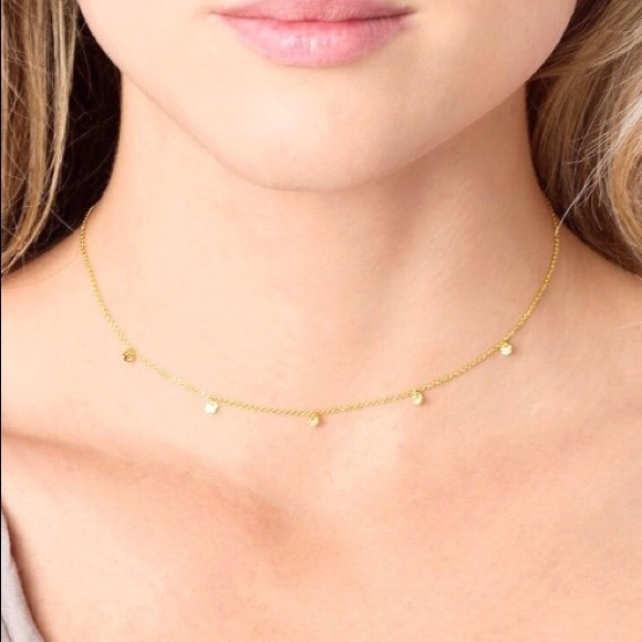 gorjana Womens 5 Disc Choker Necklace